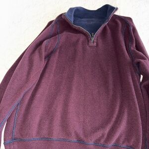 Tommy Bahama Reversible Quarter Zip Pullover Mens Large